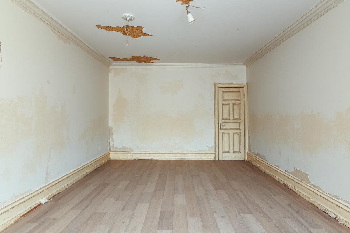 Antes: Salón renovado — pintura interior